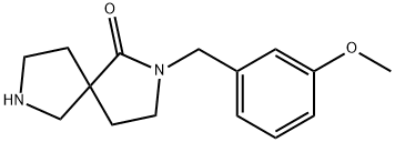 2-(3-Methoxybenzyl)-2,7-diazaspiro[4.4]nonan-1-one Structure