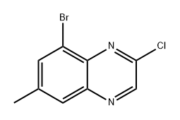 Quinoxaline, 8-bromo-2-chloro-6-methyl- 구조식 이미지