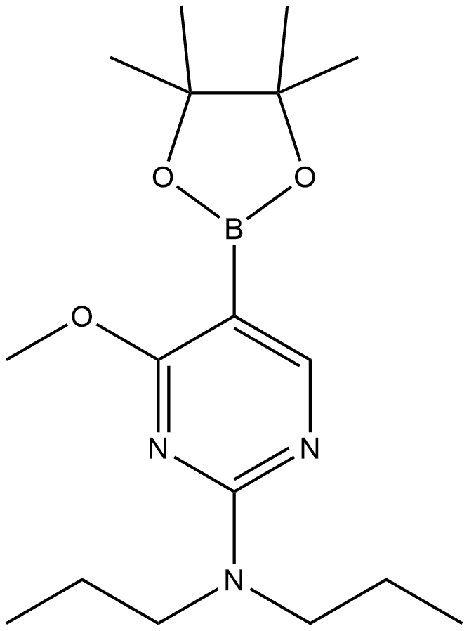 4-Methoxy-N,N-dipropyl-5-(4,4,5,5-tetramethyl-1,3,2-dioxaborolan-2-yl)-2-pyri... Structure