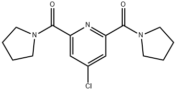 Methanone, 1,1'-(4-chloro-2,6-pyridinediyl)bis[1-(1-pyrrolidinyl)- 구조식 이미지