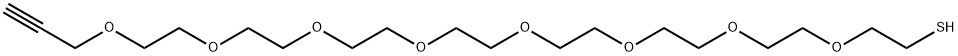 HC≡C-CH2-PEG8-SH Structure