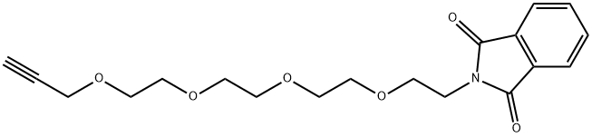 1H-Isoindole-1,3(2H)-dione, 2-(3,6,9,12-tetraoxapentadec-14-yn-1-yl)- 구조식 이미지