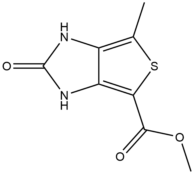 methyl 1,3-dihydro-4-methyl-2-oxo-thieno[3,4-d]imidazole-6-carboxylate Structure