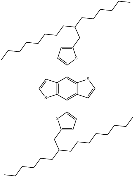 4,8-Bis(5-(2-hexyldecyl)thiophen-2-yl)benzo[1,2-b:4,5-b']dithiophene Structure
