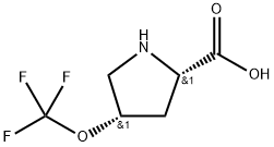 (2S,4S)-4-(TRIFLUOROMETHOXY)PYRROLIDINE-2-CARBOXYLIC ACID Structure