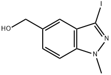 (3-iodo-1-methyl-1H-indazol-5-yl)methanol Structure