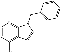 1H-Pyrrolo[2,3-b]pyridine, 4-bromo-1-(phenylmethyl)- Structure