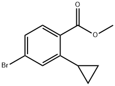 Benzoic acid, 4-bromo-2-cyclopropyl-, methyl ester Structure