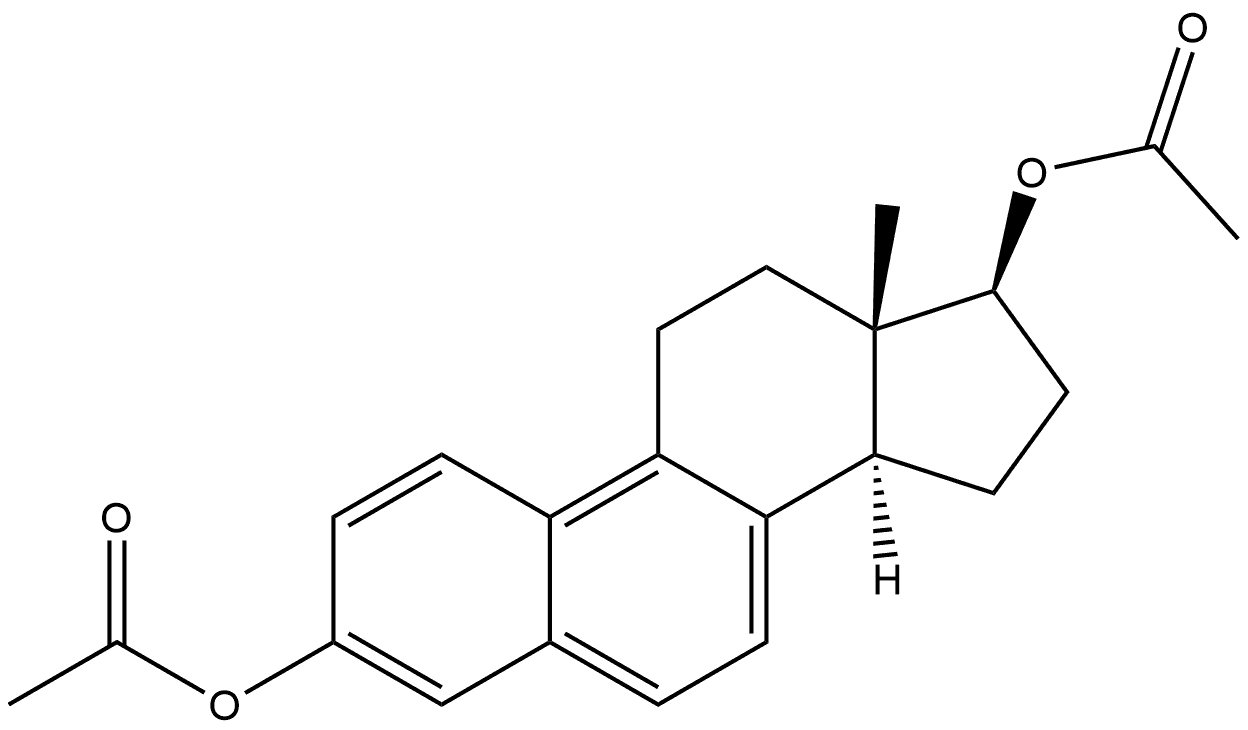 (17β)-Estra-1,3,5(10),6,8-pentaene-3,17β-diol Diacetate Structure