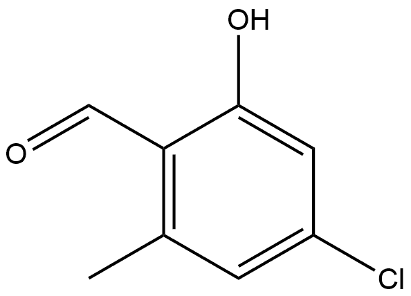 4-Chloro-2-hydroxy-6-methylbenzaldehyde Structure