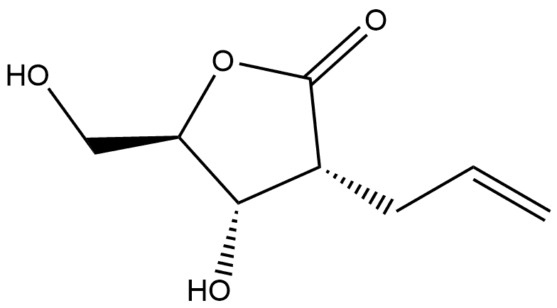 2-C-allyl-2-deoxy-D-ribono-1,4-lactone Structure