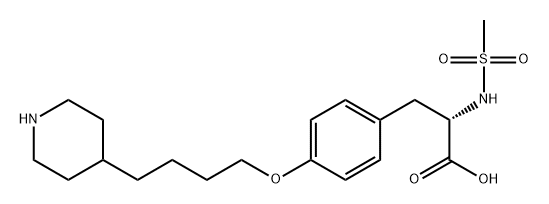 L-Tyrosine, N-(methylsulfonyl)-O-[4-(4-piperidinyl)butyl]- Structure