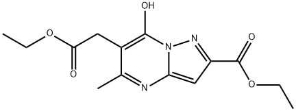 ethyl 6-(2-ethoxy-2-oxoethyl)-7-hydroxy-5-methylpyrazolo[1,5-a]pyrimidine-2-carboxylate Structure