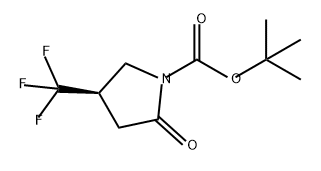 1-Pyrrolidinecarboxylic acid, 2-oxo-4-(trifluoromethyl)-, 1,1-dimethylethyl ester, (4R)- Structure