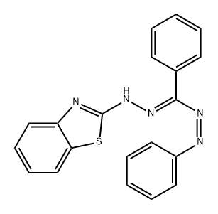 Benzothiazole, 2-[[phenyl(phenylazo)methylene]hydrazino]-, (Z,E)- (9CI) Structure