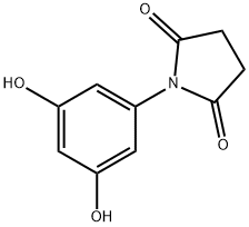 2,5-Pyrrolidinedione, 1-(3,5-dihydroxyphenyl)- Structure