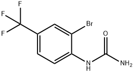 2-Bromo-4-(trifluoromethyl)phenylurea Structure