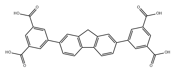 1,3-Benzenedicarboxylic acid, 5,5'-(9H-fluorene-2,7-diyl)bis- Structure