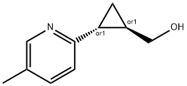 Cyclopropanemethanol, 2-(5-methyl-2-pyridinyl)-, (1R,2R)-rel- Structure