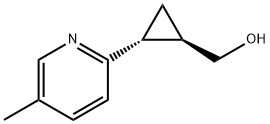 Cyclopropanemethanol, 2-(5-methyl-2-pyridinyl)-, (1R,2R)- Structure