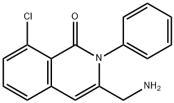 1(2H)-Isoquinolinone, 3-(aminomethyl)-8-chloro-2-phenyl- Structure