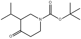 tert-butyl 4-oxo-3-(propan-2-yl)piperidine-1-carboxylate Structure