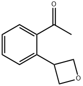 Ethanone, 1-[2-(3-oxetanyl)phenyl]- Structure