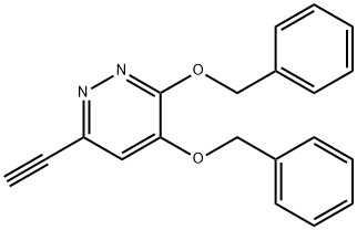 Pyridazine, 6-ethynyl-3,4-bis(phenylmethoxy)- Structure