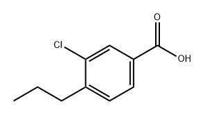 Benzoic acid, 3-chloro-4-propyl- Structure