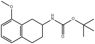 Carbamic acid, (1,2,3,4-tetrahydro-8-methoxy-2-naphthalenyl)-, 1,1-dimethylethyl ester (9CI) Structure