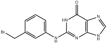 2-((3-(Bromomethyl)phenyl)amino)-1H-purin-6(7H)-one Structure