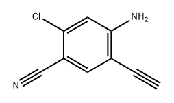 Benzonitrile, 4-amino-2-chloro-5-ethynyl- Structure