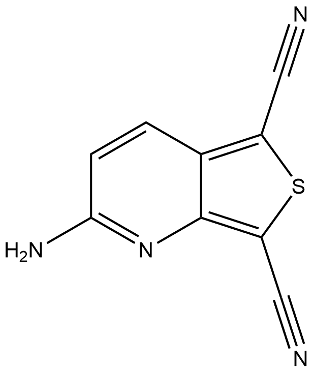 2,7-Benzothiazoledicarbonitrile, 6-amino- Structure