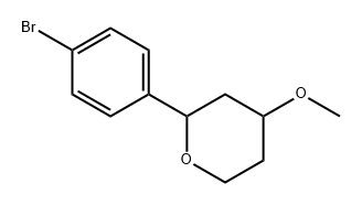 2H-Pyran, 2-(4-bromophenyl)tetrahydro-4-methoxy- Structure