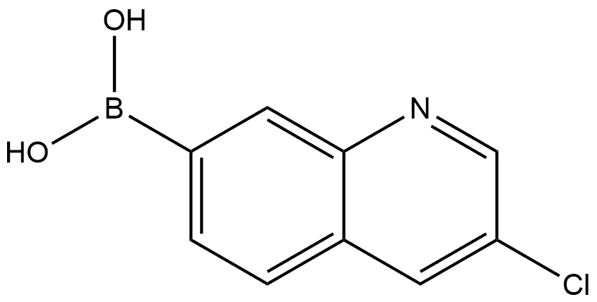 B-(3-Chloro-7-quinolinyl)boronic acid Structure