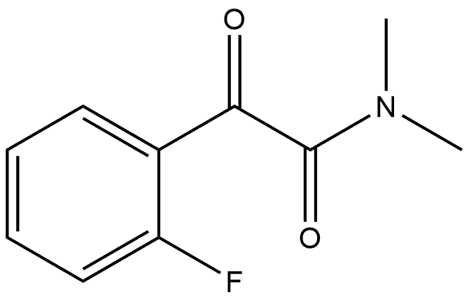 2-Fluoro-N,N-dimethyl-α-oxobenzeneacetamide Structure