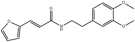 2-Propenamide, N-[2-(3,4-dimethoxyphenyl)ethyl]-3-(2-furanyl)-, (2E)- Structure