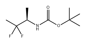 Carbamic acid, N-[(1R)-2,2-difluoro-1-methylpropyl]-, 1,1-dimethylethyl ester Structure