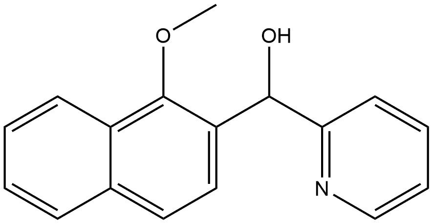 α-(1-Methoxy-2-naphthalenyl)-2-pyridinemethanol Structure