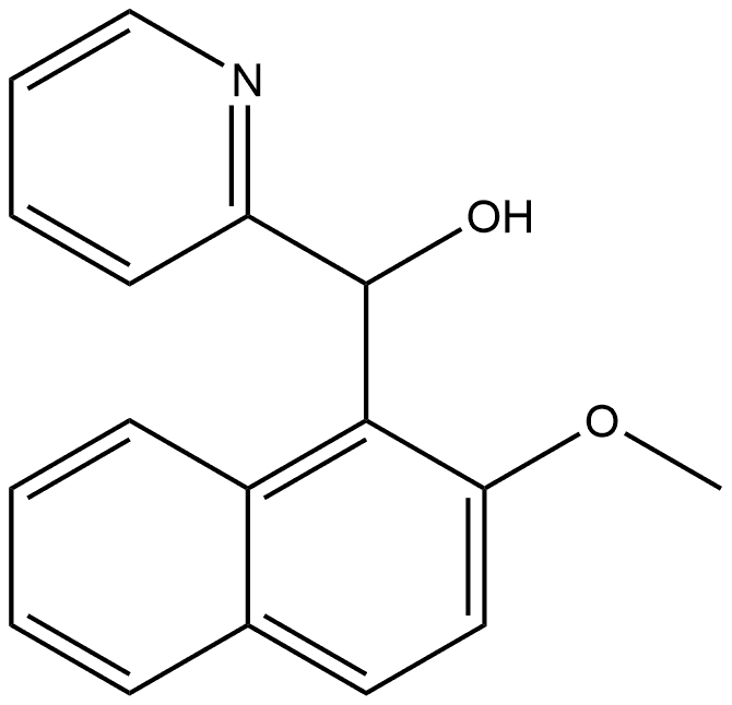 α-(2-Methoxy-1-naphthalenyl)-2-pyridinemethanol Structure