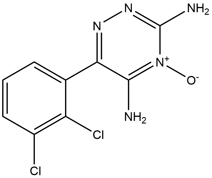 1,2,4-Triazine-3,5-diamine, 6-(2,3-dichlorophenyl)-, 4-oxide Structure