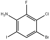 Benzenamine, 4-bromo-3-chloro-2-fluoro-6-iodo- Structure