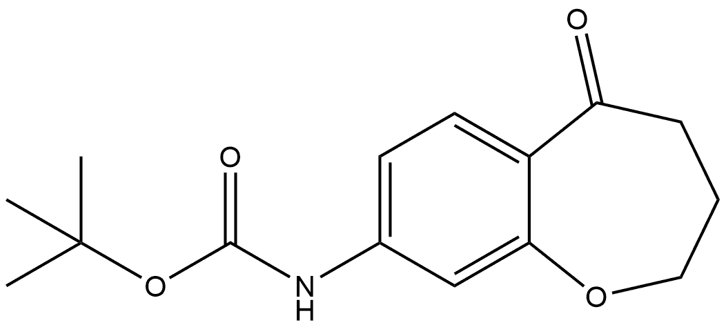 tert-butyl N-(5-oxo-2,3,4,5-tetrahydro-1-benzoxepin-8-yl)carbamate 구조식 이미지