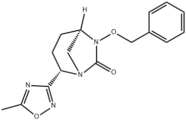 (2S,5R)-2-(5-Methyl-1,2,4-oxadiazol-3-yl)-6-(phenylmethoxy)-1,6-diazabicyclo[3.2.1]octan7-one Structure