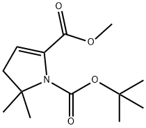 1-(1,1-Dimethylethyl) 2-methyl 4,5-dihydro-5,5-dimethyl-1H-pyrrole-1,2-dicarboxylate Structure