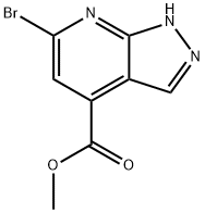 1H-Pyrazolo[3,4-b]pyridine-4-carboxylic acid, 6-bromo-, methyl ester Structure