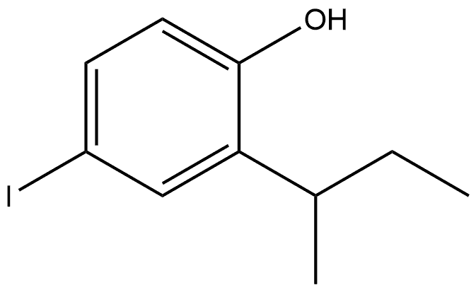 4-Iodo-2-(1-methylpropyl)phenol Structure