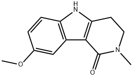 1H-Pyrido[4,3-b]indol-1-one, 2,3,4,5-tetrahydro-8-methoxy-2-methyl- Structure