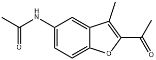 N-(2-Acetyl-3-methylbenzofuran-5-YL)acetamide Structure