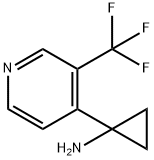 Cyclopropanamine, 1-[3-(trifluoromethyl)-4-pyridinyl]- Structure